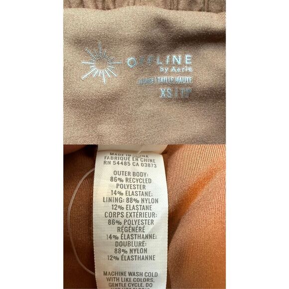 OFFLINE By Aerie 2” Hot Stuff Short In Tan/Brown Size XS - Picture 7 of 8